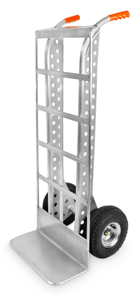 Diable industriel DG-800 en aluminium capacité 800 lb vue de face.